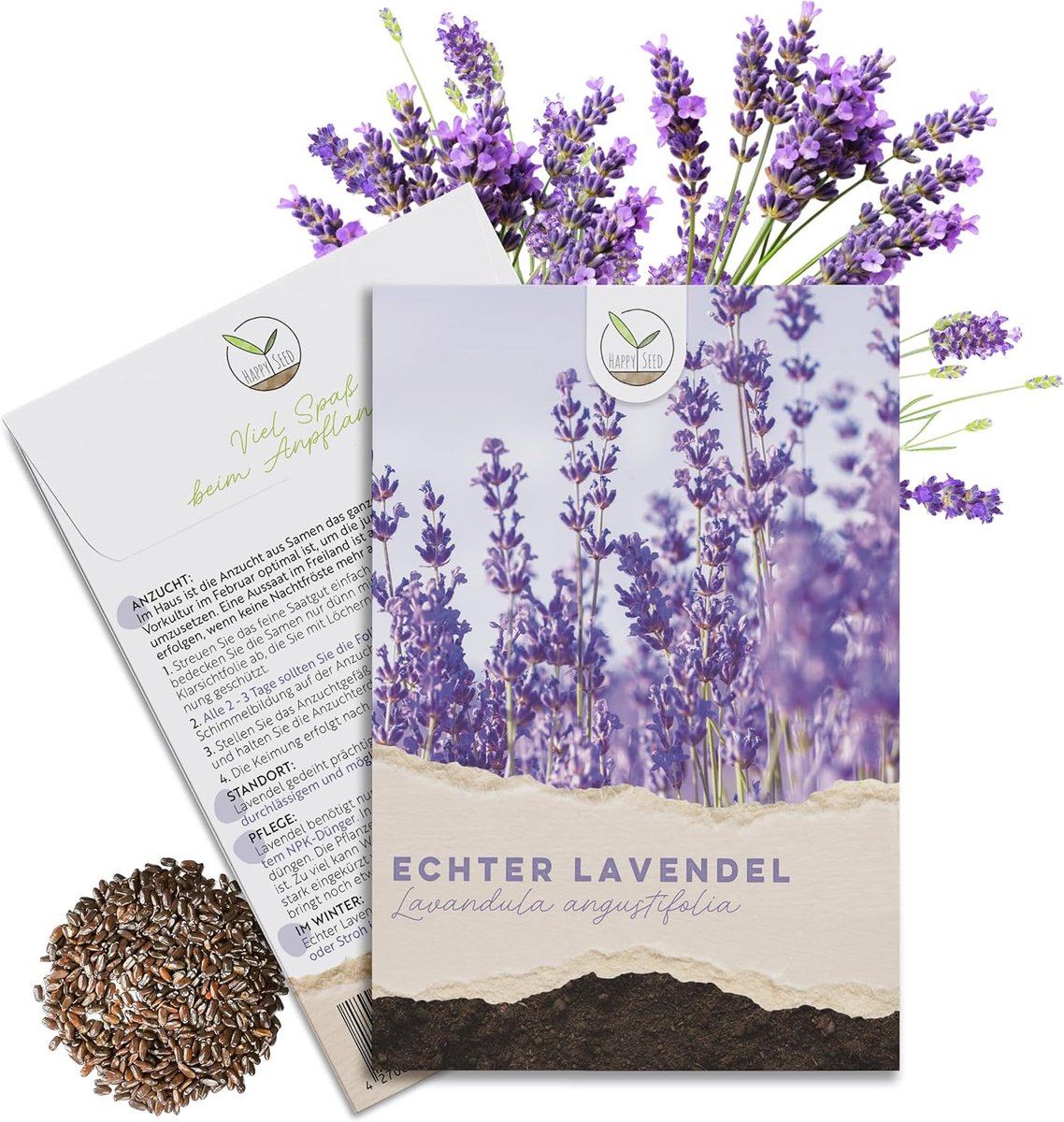 Lavendel zaden 300x - hoge kiemkracht - geneeskrachtige plant - ideaal voor bijen en vlinders - ShopVlot