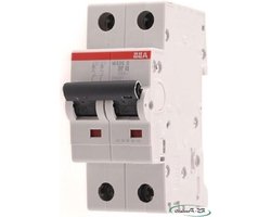 Magnetische Stroomonderbreker - Automaten Zekering - Elektrische Beveiliging - 2 Polen 16A - 6/10KA - Grijs