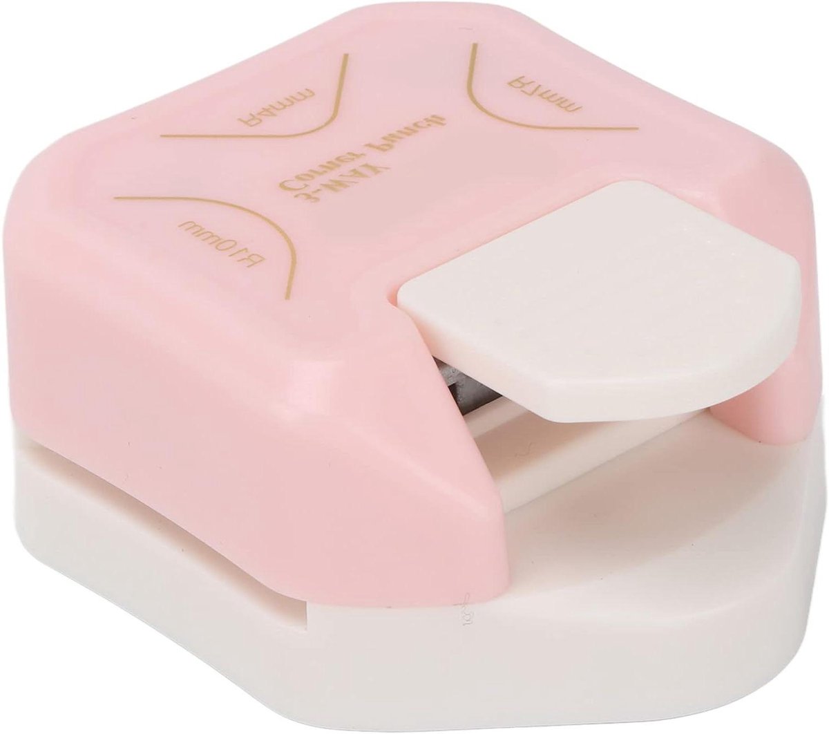 Hoekronder Stans - Papier Stans - Kaarten Maken - Drie Snijmaten - R4 R7 R10 mm - Wit