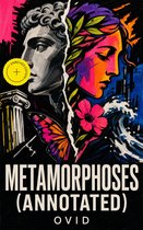 Livre 'Metamorphoses' d'Ovide, avec une illustration d'un buste grec, une femme, un papillon et une fleur.