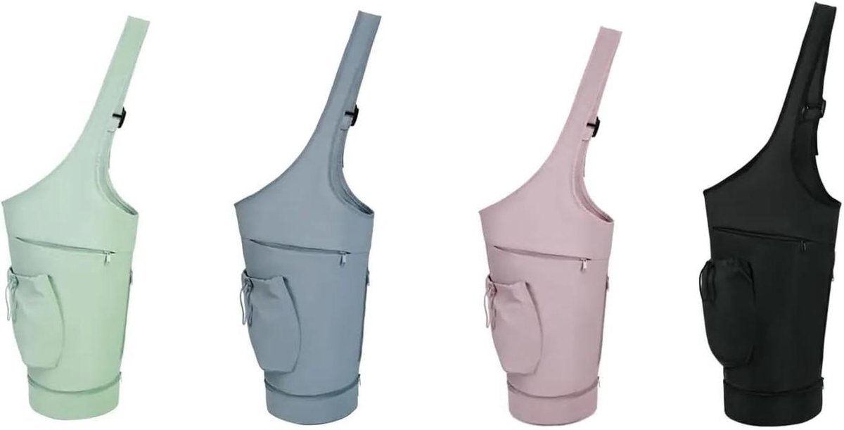 Pilates Mat Tas - Yoga Mat Houder - Sporttas Vervoeren - Verstelbare Schouderriem - Eén Maat - Roze