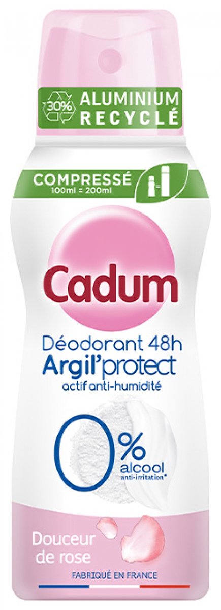 Cadum Argil'Protect 48H Rose Deodorant Spray 100 ml