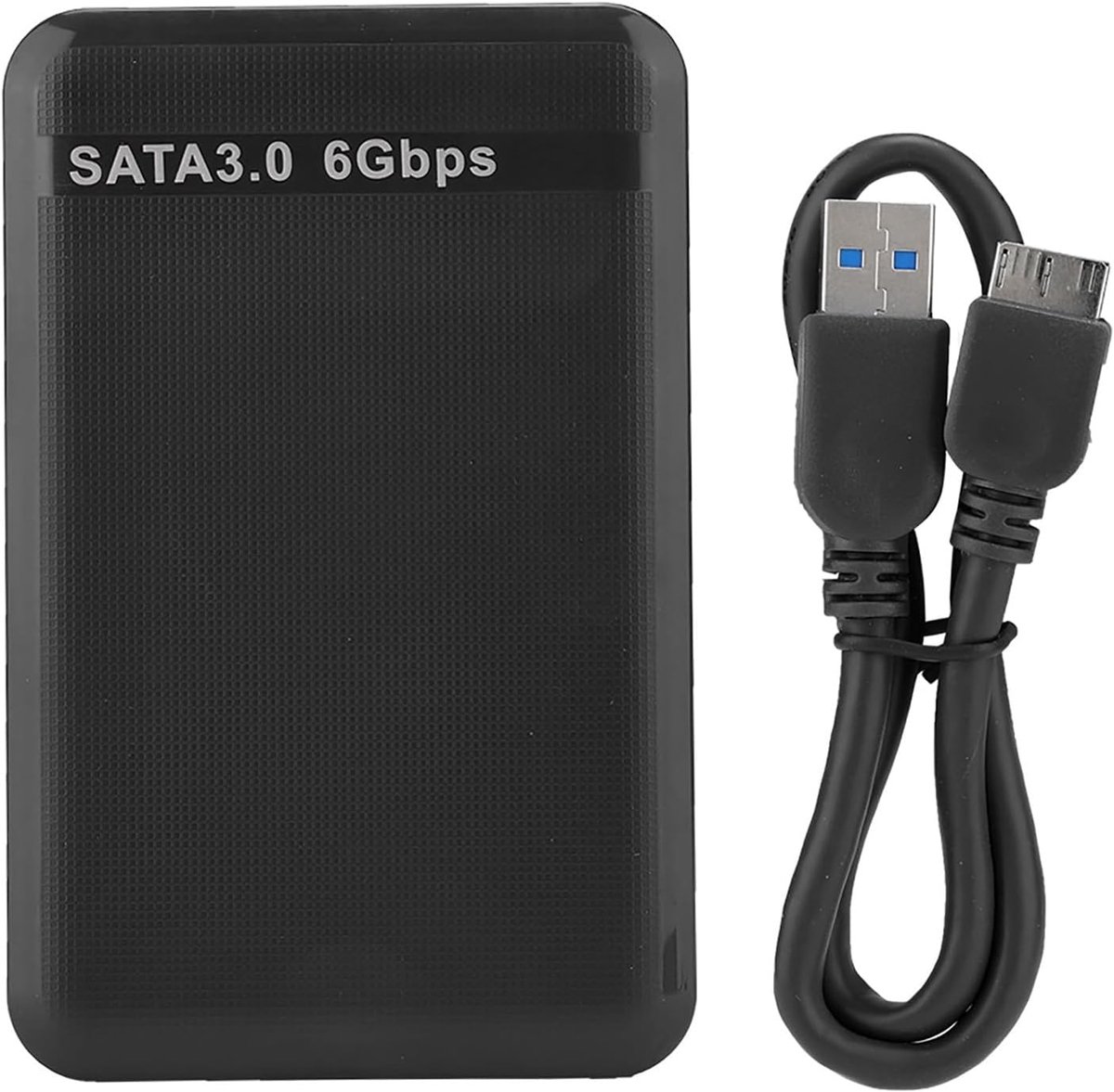 SnelShoppen - Hard Drive Enclosure 2.5 Inch USB 3.0 - Externe HDD Behuizing 6TB - Hoge Snelheid 6Gbps - UASP Ondersteuning - Zwart