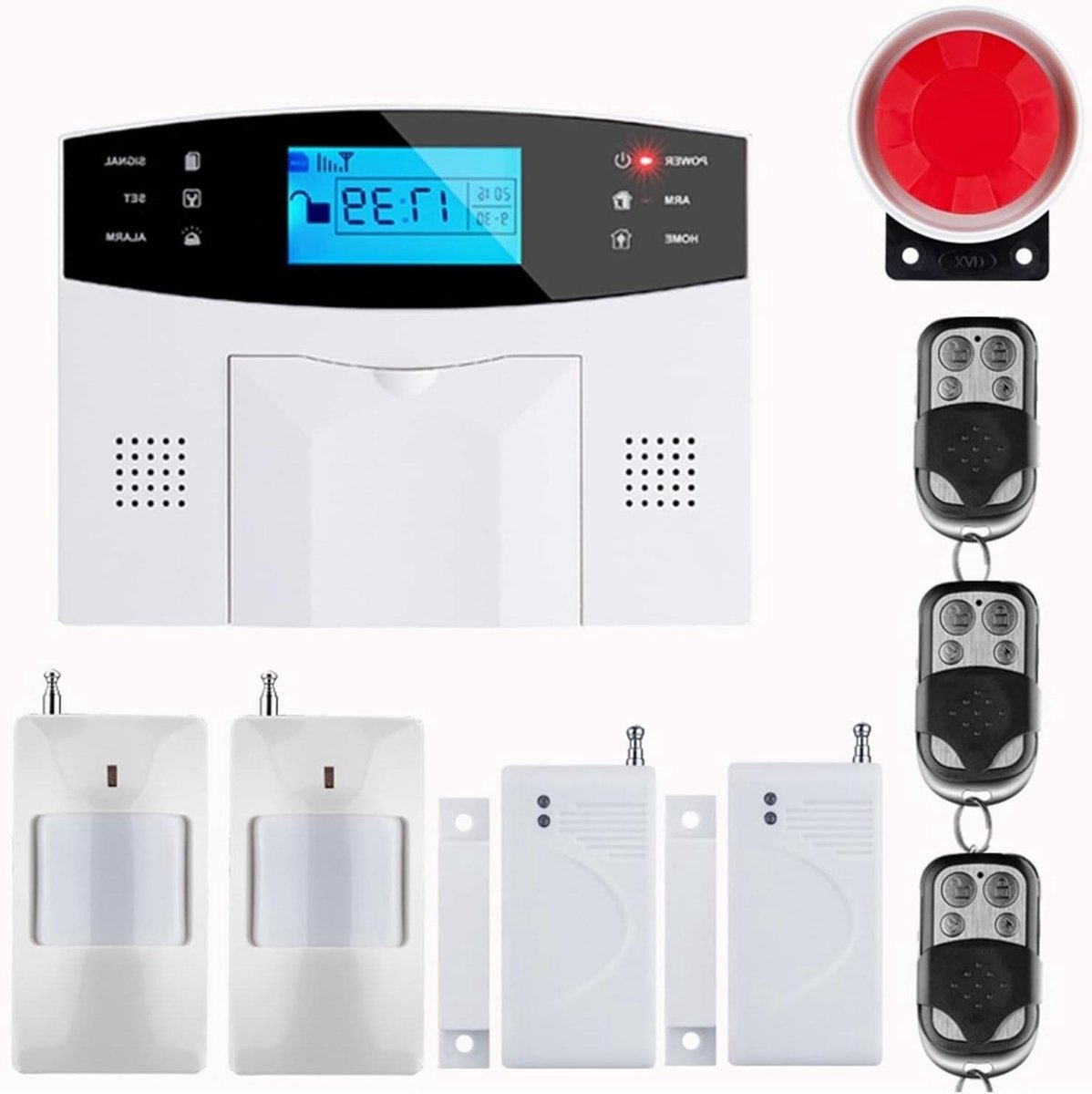 GSM Alarmsysteem - Beveiligingssysteem Huis - Huis Beveiligen - Draadloos SMS Alarm - 25x25x25 mm - Niet gespecificeerd