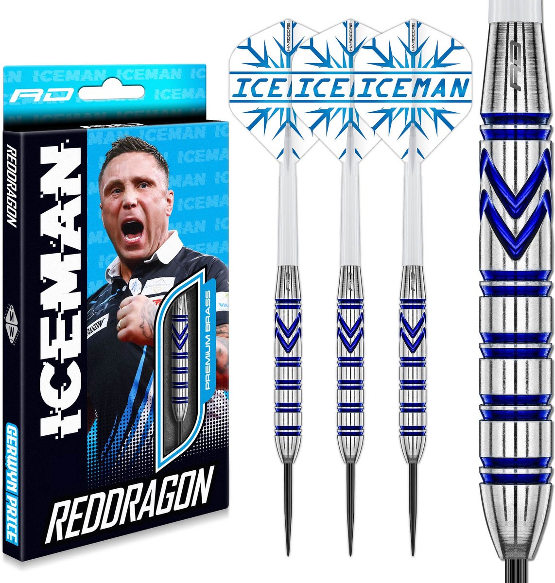Red Dragon Gerwyn Price Brass Signature Edition - Dartpijlen