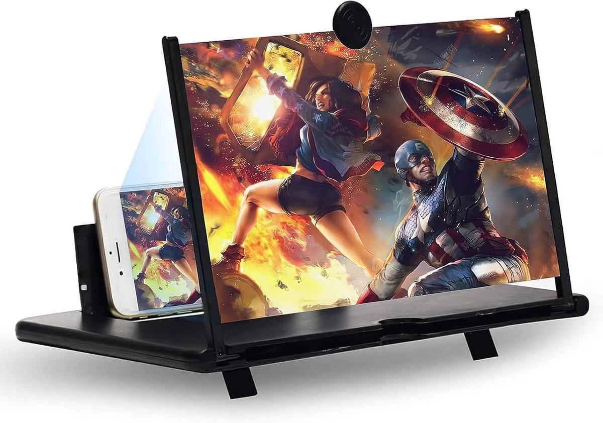 Omgoods - 18 Inch Mobiel Telefoon Vergrootglas - HD Vergroting voor Films en Video's