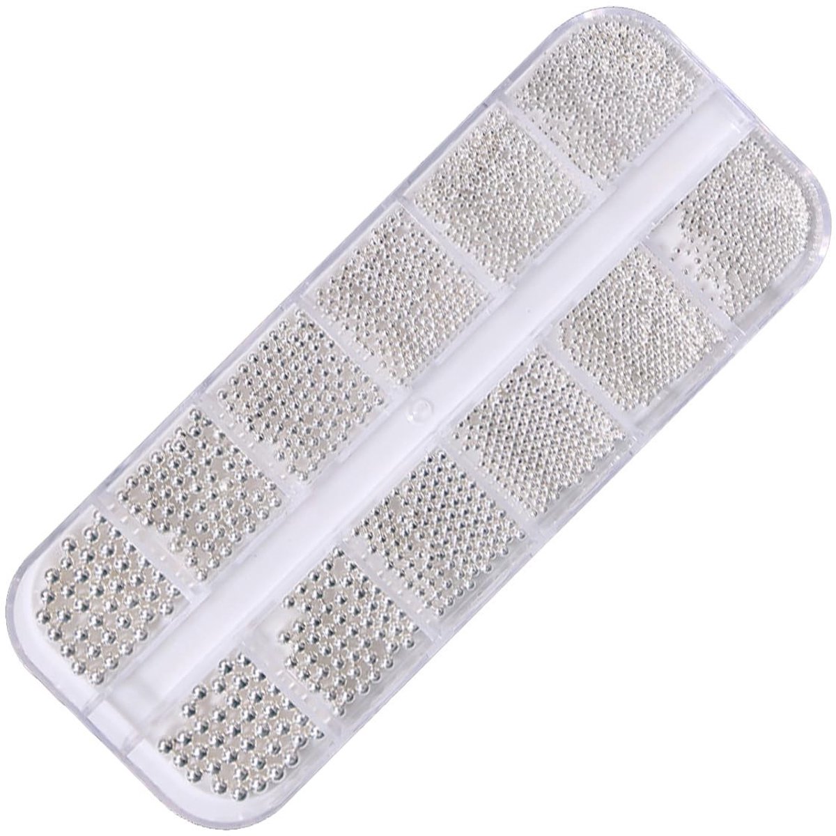 Omgoods - Set Decoratieve Kralen voor Nagelsieraden - 6 Maten in Doos