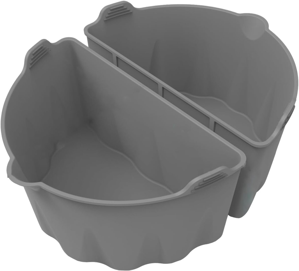 Slow Cooker Divider, Steelpan Divider Insert, Herbruikbare Siliconen Divider Insert met Handvat voor Thuis Keuken