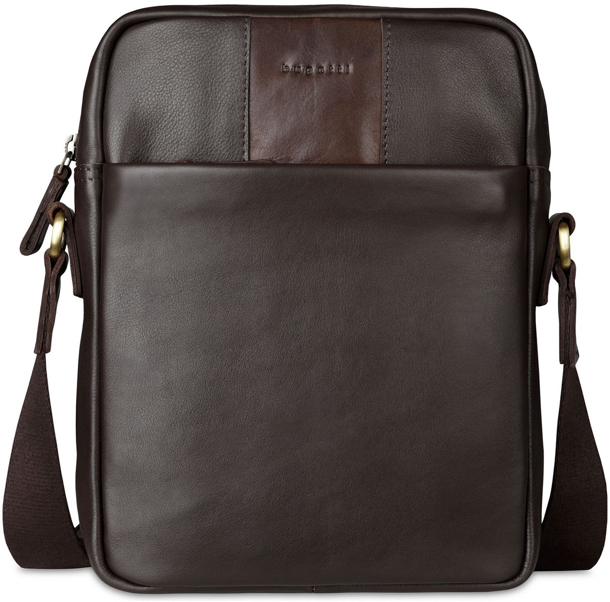 bugatti schoudertas Ryan Crossbody Bag Brown donkerbruin