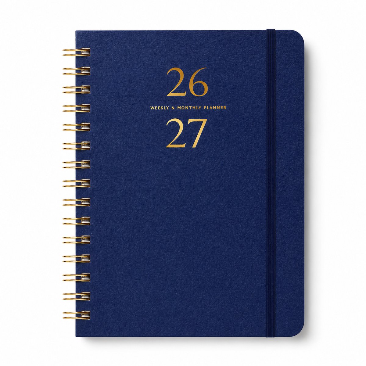 Bobypet - Academische Agenda 2026-2027 - Jaarplanner Juli 2026 tot Juni 2027 - Week en Maand Overzicht - Hardcover Planner met Tabs - Donkerblauw