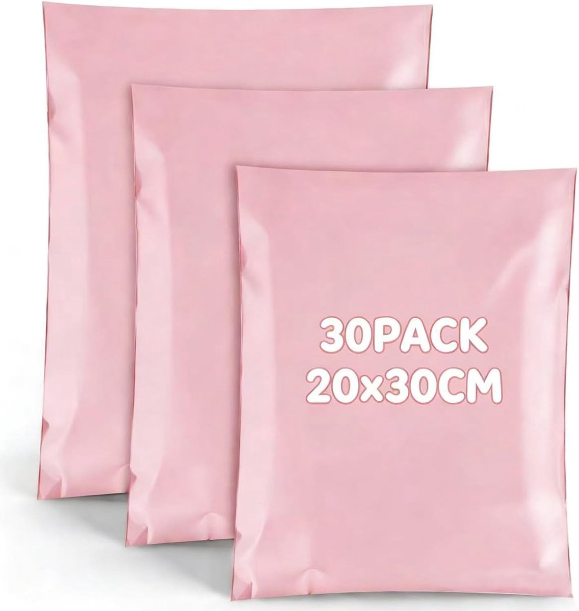 Plastic verzendzakken 20x30cm - 30 stuks waterdichte A4 verzendtassen met zelfklevende sluiting