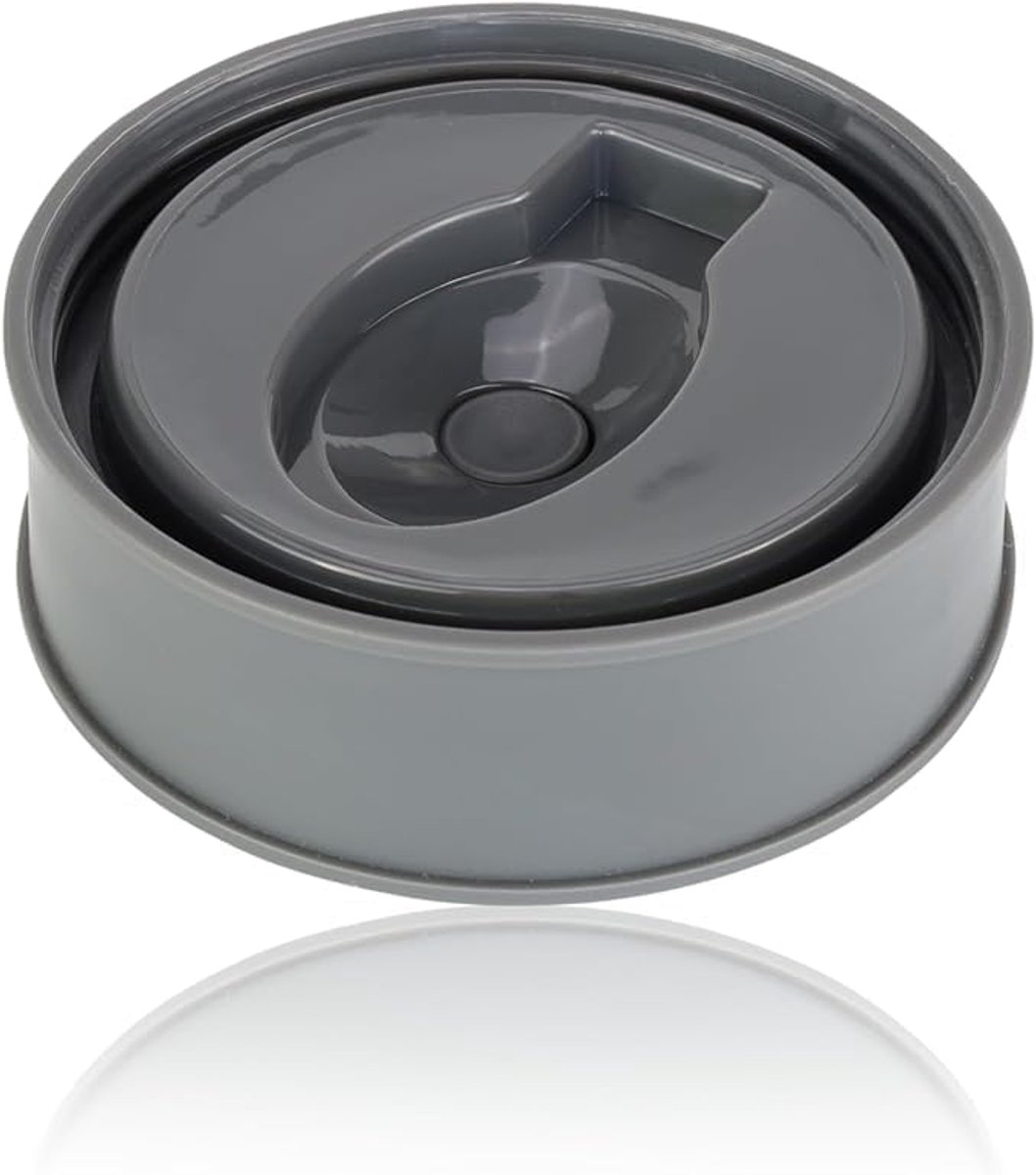 Reservedeksel voor plastic mueslibeker to go, 400 ml (binnendeksel plastic beker + lepel)
