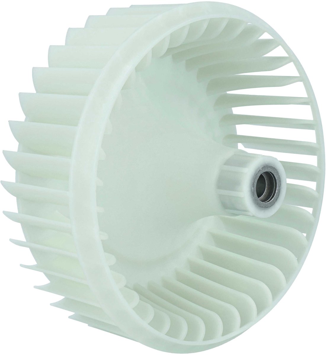vhbw-ventilatorwiel, compatibel met Samsung DV70M5020KW/EF, DV70M5020KW/EE, DV70M50203W/LE, DV70M50201W/ET drogers, wasdrogers – 14,8 cm turbine wit