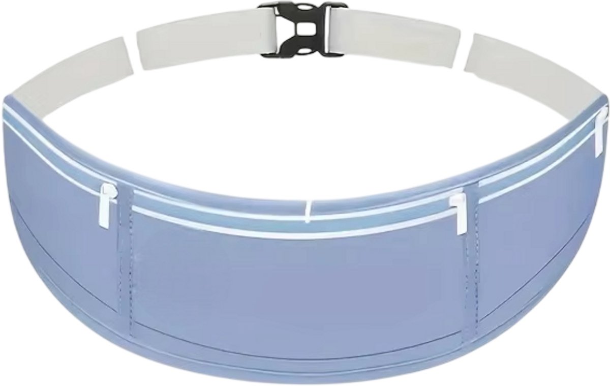 Waterdichte Hardloop Heuptas – Sport Heuptas voor Telefoon met Verborgen Vak, Running Taille Tas voor Hardlopen, Fitness, Wandelen en Outdoor - Blauw