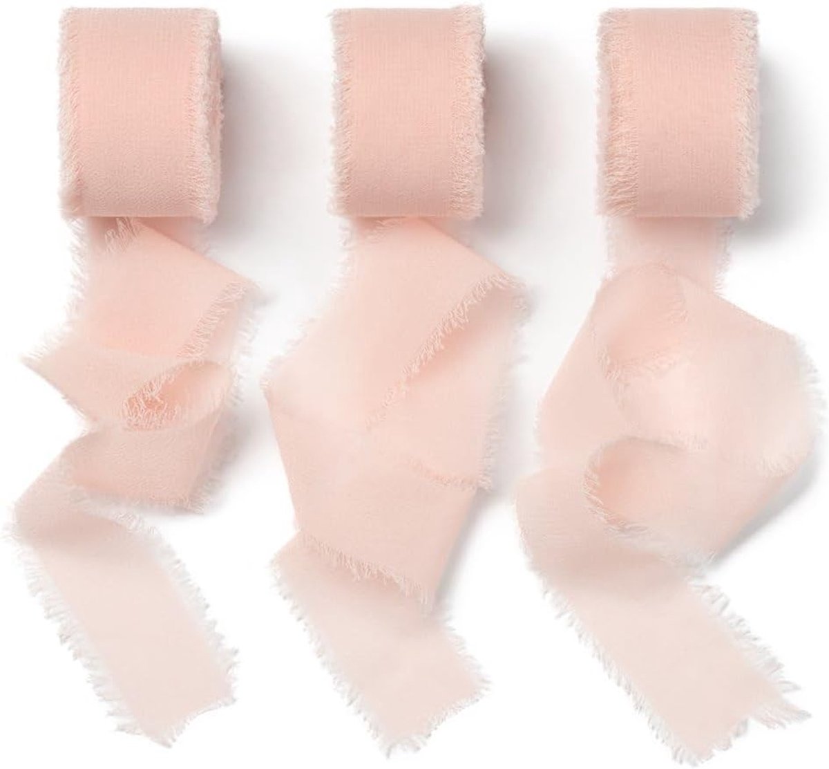 chiffon lint roze strik lint chiffon 2,5 cm geschenklint bruiloft stoffen lint