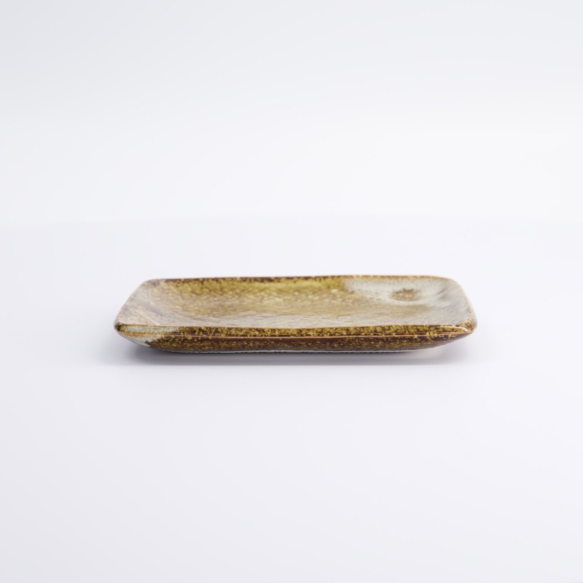 Bruin Vierkant Bord - Large Plates - 14.5 x 12cm