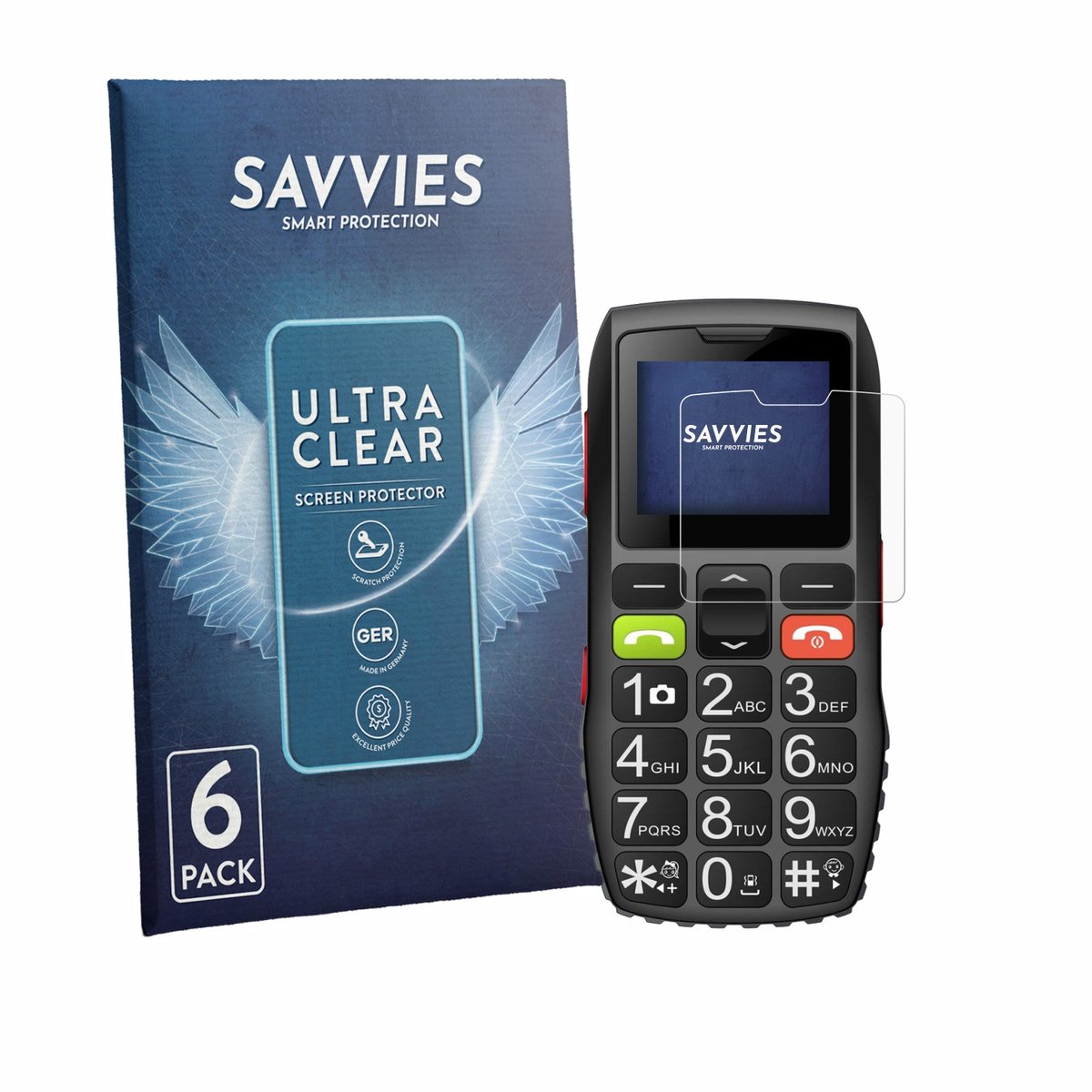 Savvies - Screenprotector voor artfone C1 - Folie Beschermfolie transparant 6 Stuks