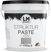 LM-Kreativ LM Texture Paste Fine - Structuurpasta voor canvas - 1,7 kg - Concrete Grey - lucht drogend