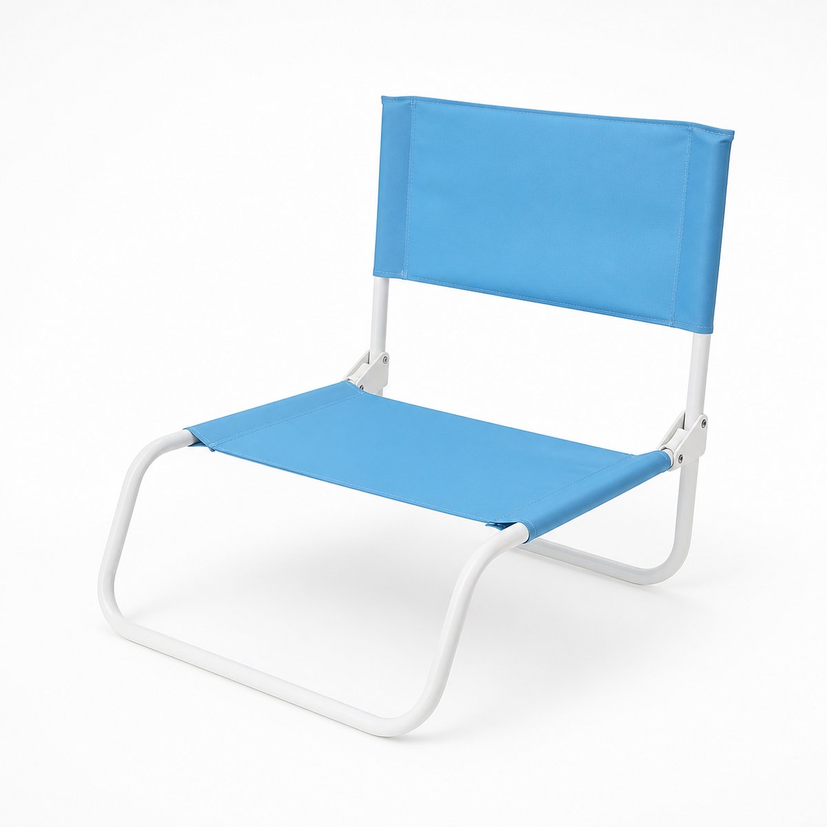 Opvouwbare Strandstoel - Lage Campingstoel - Lichtgewicht - Blauw