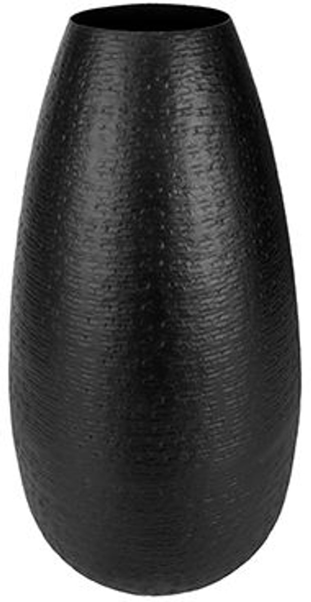 Vaas Vintage Zwart 20x20xh40cm Rond Alum Inium