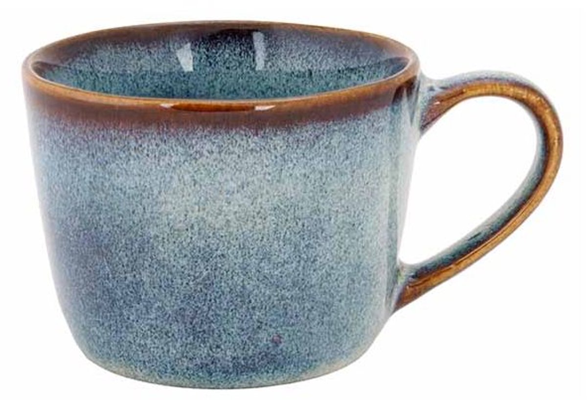 Jade Indigo Beker 25cl D8xh9cm Zonder Oor