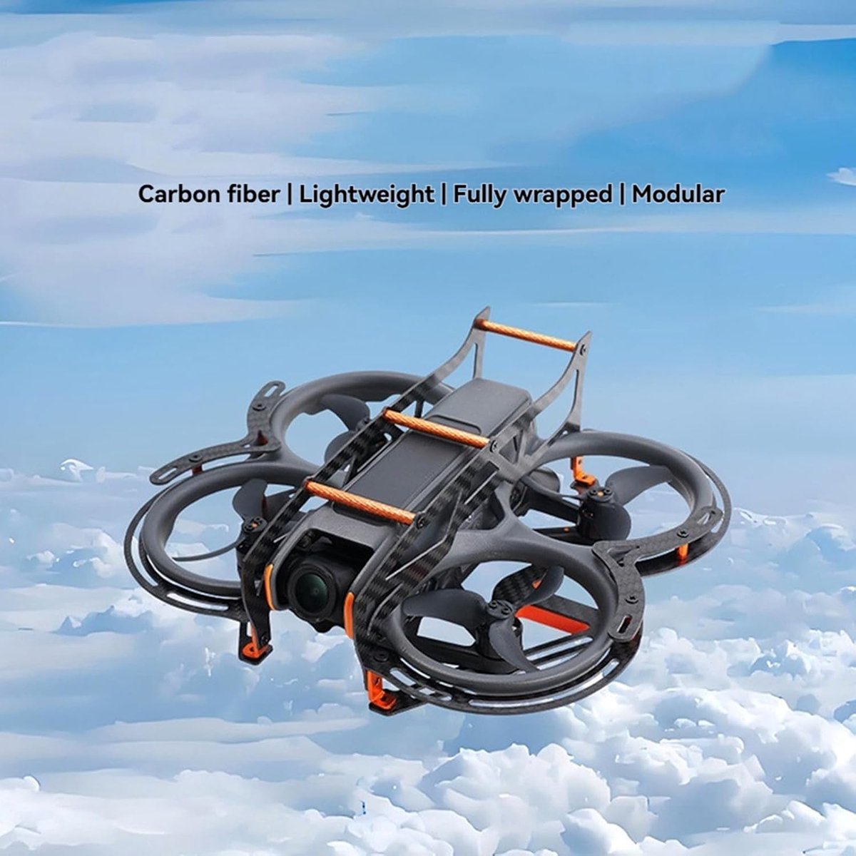 2 Carbon Fiber Chassis Armor voor DJI Avata 2, Anti-botsing Volledige Bescherming Cover Plaat Frame Guard – foto 4