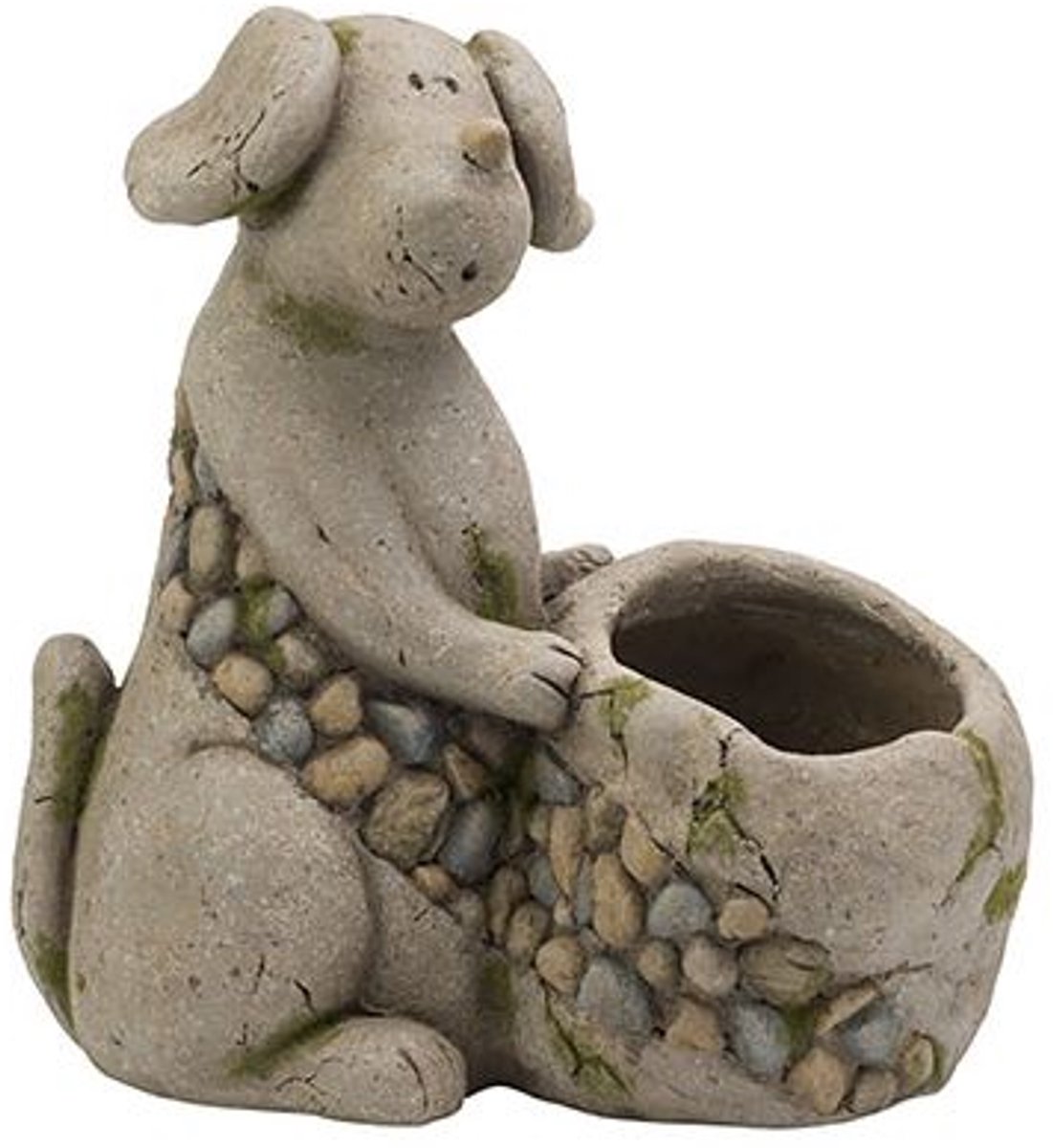 Hond Planter Boulders Greige 21x35xh38c M Andere Magnesium