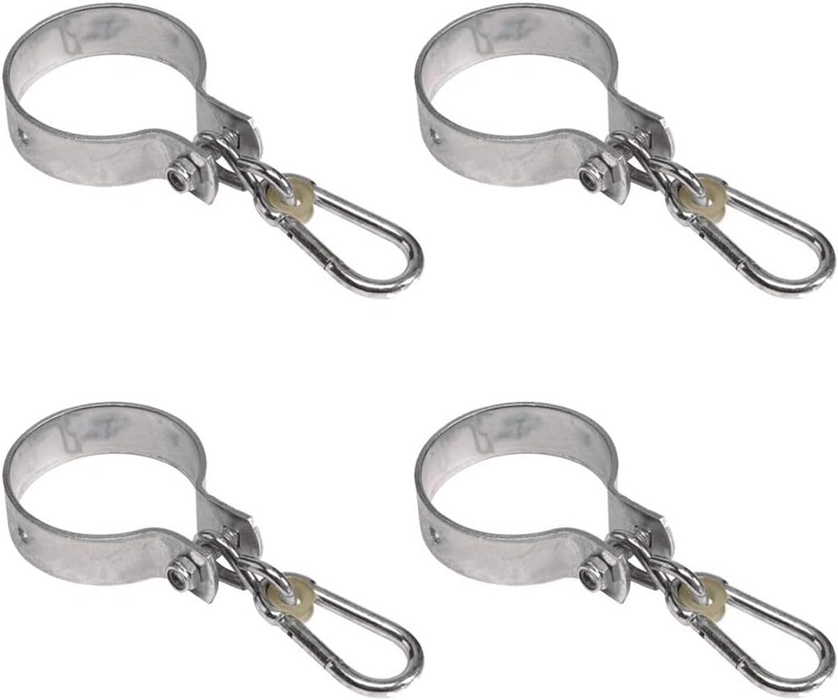Schommelklemmen set schommelhaken voor rond hout 10 cm / 100 mm schommel (4 stuks)