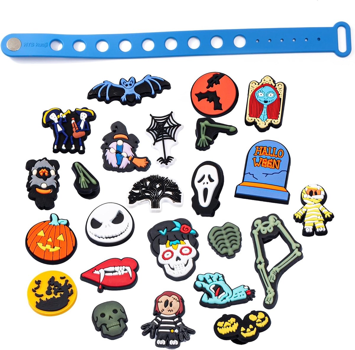 Charms Crocs Charms Goth Decoratie Accessoires Halloween Schoen Charms Klompen Pins voor Kinderen Vrouwen Volwassenen Verjaardagsfeest Geschenken