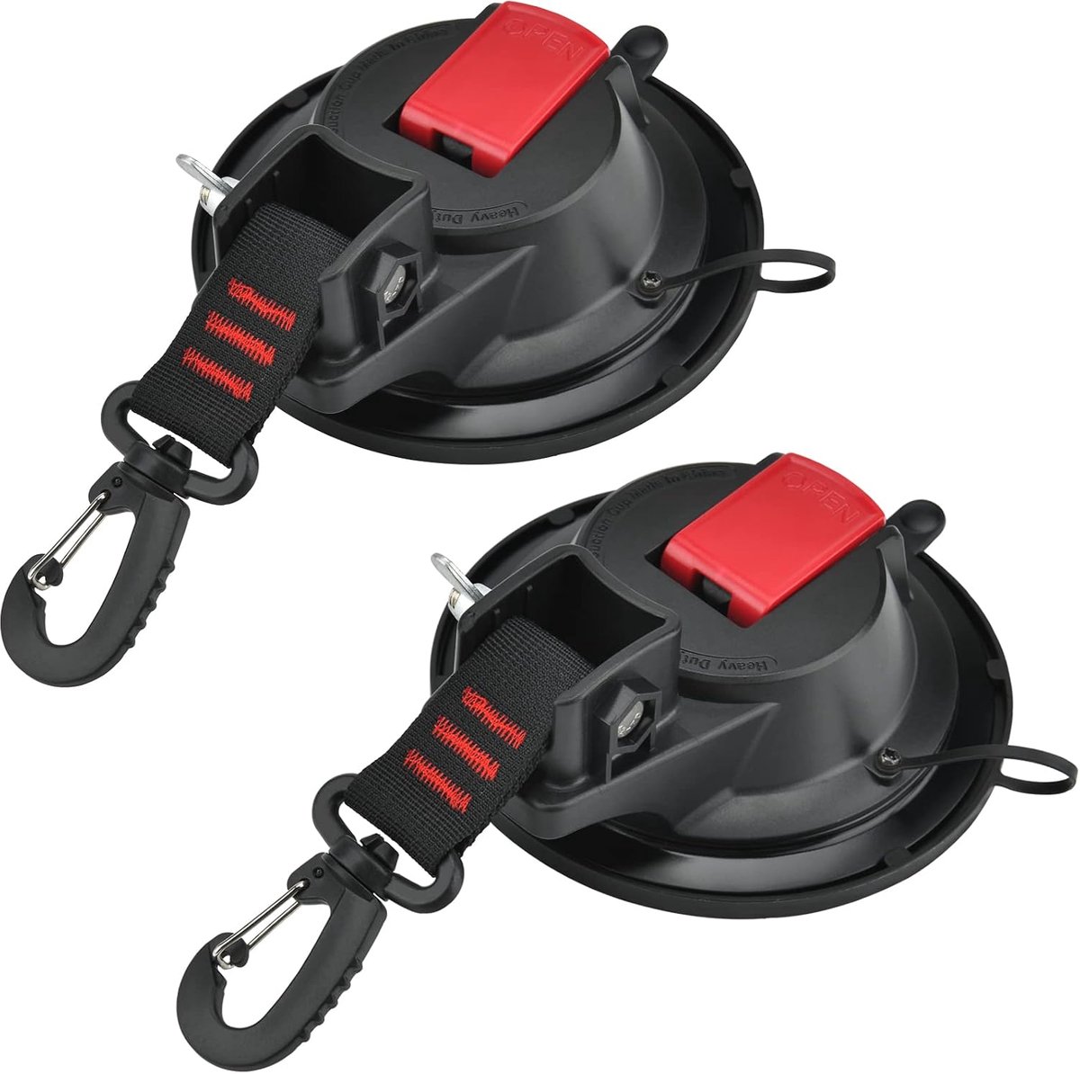 Zuignaphaken, zuignapset, 2 stuks, zuignaphaken, 25 kg, multifunctionele zuignap, sterke zuignap voor camping, camper, huishouden, werkplaats, voortenten, zonnezeil, dekzeil, autospanner