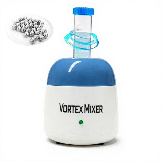 Mini Vortex Mixer - Kleurschudder Schudmachine - Vloeistoffen Mengen - Krachtige 5200 RPM Motor - Compact Ontwerp - Grijs van MINI — afbeelding 3