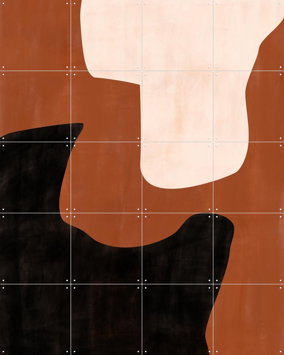 IXXI Closer, Elena Ristova & Various - 80 x 100 cm - Gratis ophangtool - Grote wanddecoratie en posters - Speels, Minimalisme, Abstract, Woonkamer
