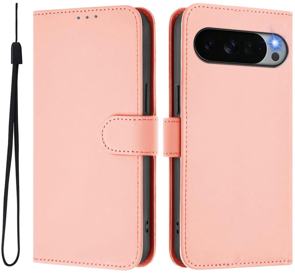 Mobigear Telefoonhoesje geschikt voor Google Pixel 11 Pro XL Hoesje | Mobigear Urban Wallet Bookcase Portemonnee | Pasjeshouder voor 3 Pasjes | Telefoonhoesje voor Pinpas / OV Kaart / Rijbewijs - Roze