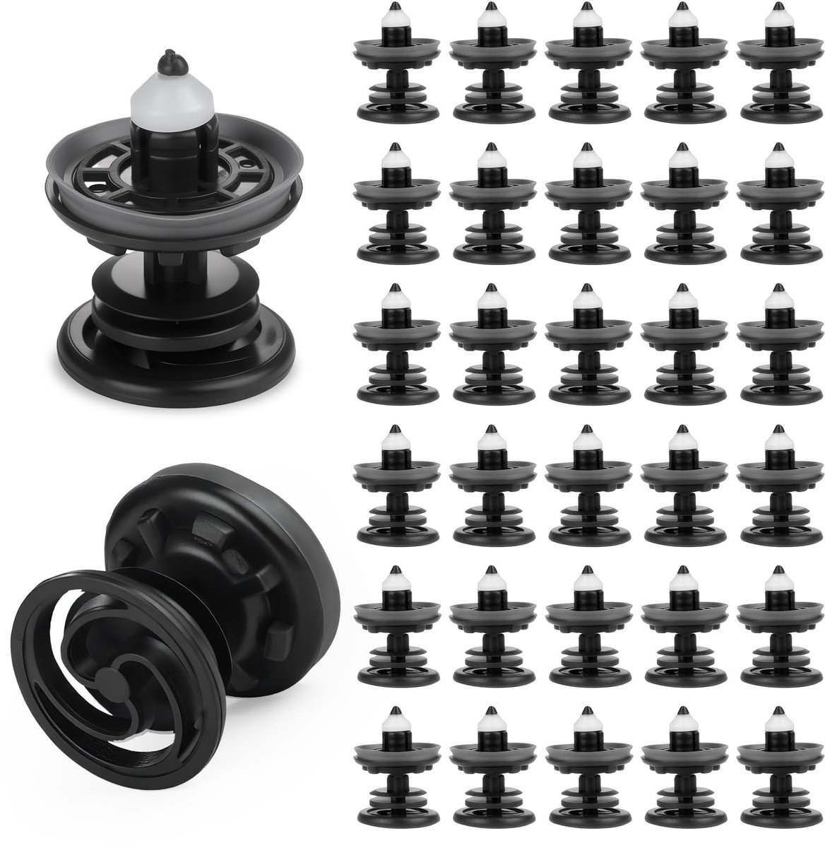 Bevestigingsclips, 7L6868243 kunststof autobekledingclips, bevestigingsclips voor auto compatibel met VW Golf 5 6 7 T4 T5 Passat Polo Skoda Caddy A1 A4 A5 A6