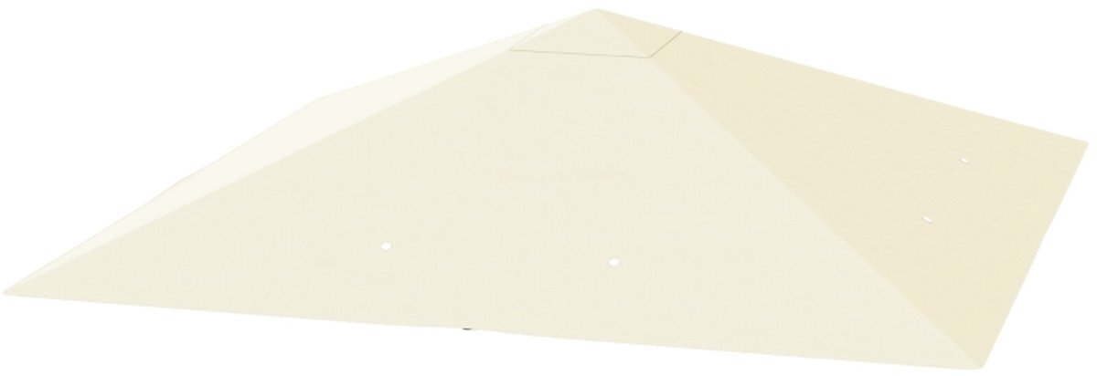 REDOM - Overkappingonderdeel - Ersatz Pavillondach 3x3 m - Oxford 600D polyester - 8 ontluchtings- en afwateringsgaten - Klettbevestiging - Outdoor - Crèmewit - 298 x 298 cm