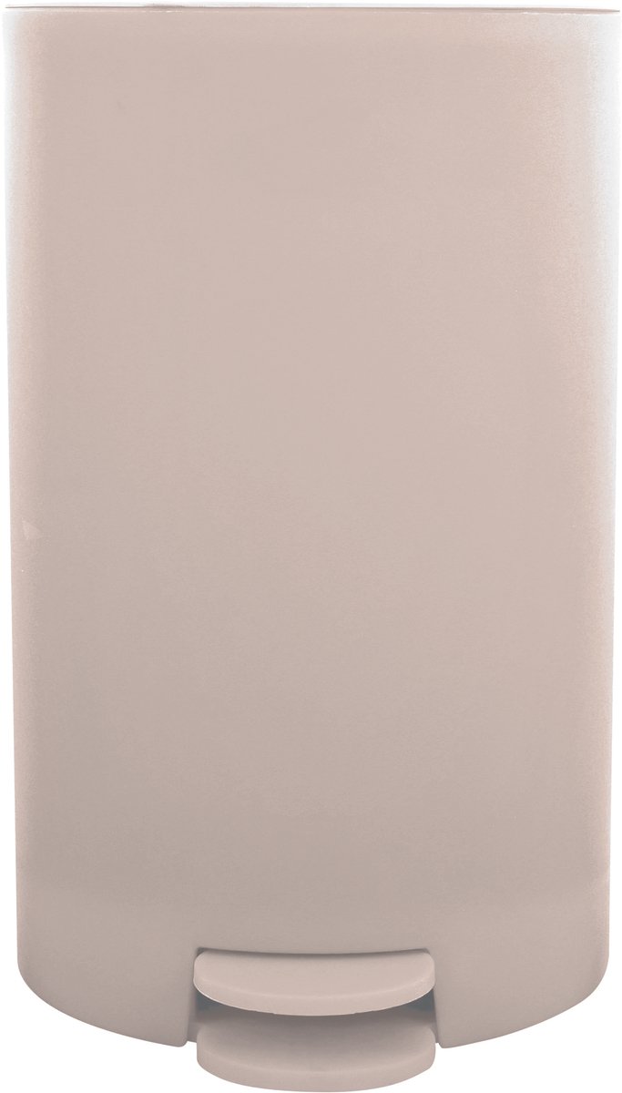 MSV Pedaalemmer - kunststof - beige - 3L - klein model - 15 x 27 cm - Badkamer/toilet
