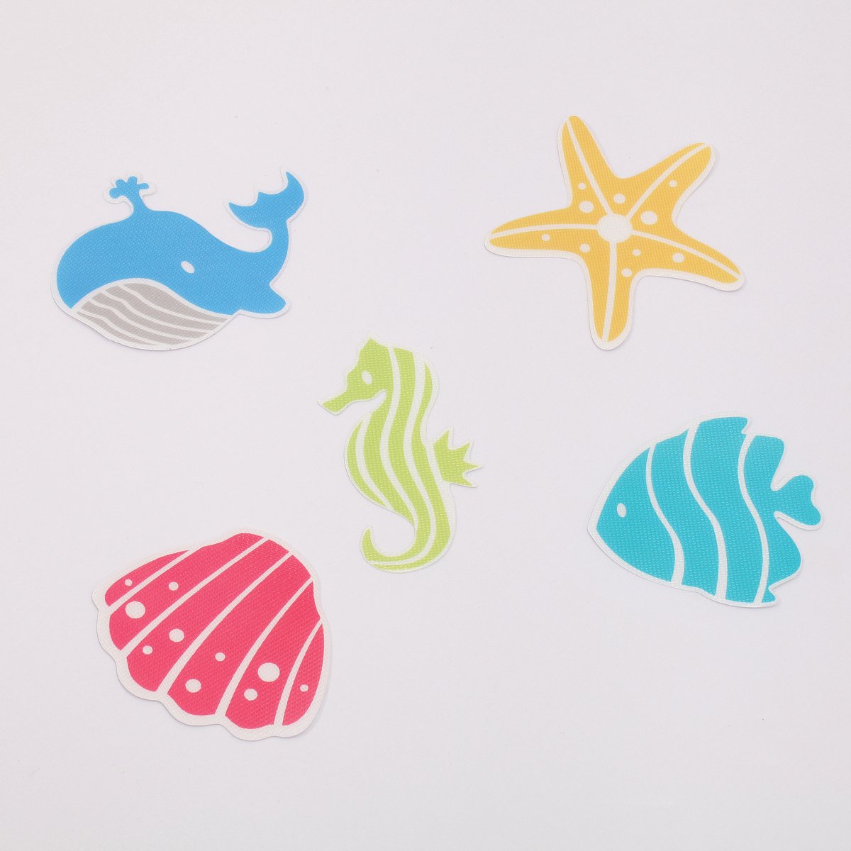 Spirella Antislip Stickers Badkamer – Set van 6 Antislip Pads met Dierfiguren voor Douche en Bad – Zelfklevende Badmat Antislip Pads van PVC
