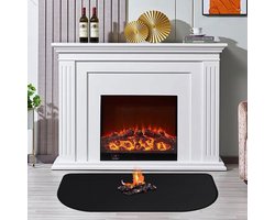 Vuurvaste Mat - Onderkleed Vloer - Vloer Beschermen - Hittebestendig 1000°C - 100 x 60 cm - Zwart