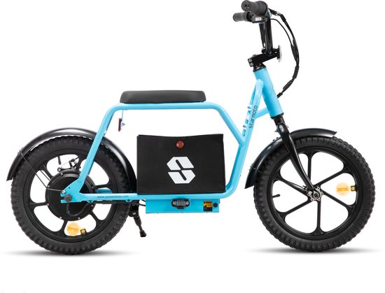 JOYSTAR Starmoto Elektrische Step met Zadel - voor Kinderen & Tieners (6-12 Jaar) - 250W Motor - Max. 25 km/u - 16 Inch Wielen - Blauw van JOYSTAR — afbeelding 5