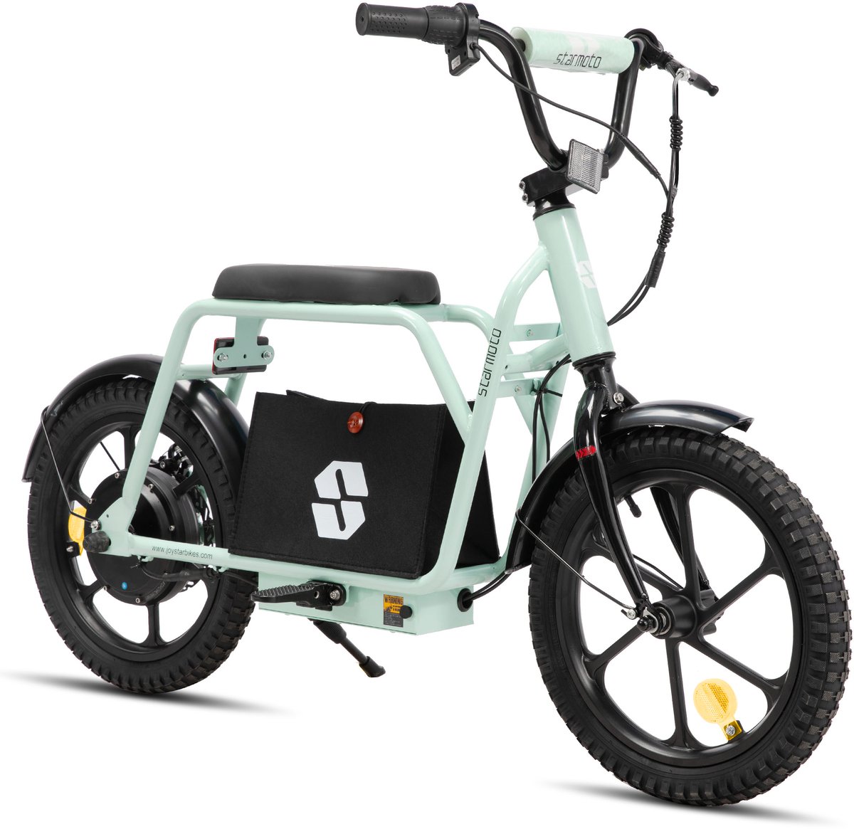 JOYSTAR Starmoto Elektrische Step met Zadel - voor Kinderen & Tieners (6-12 Jaar) - 250W Motor - Max. 25 km/u - 16 Inch Wielen - Groen