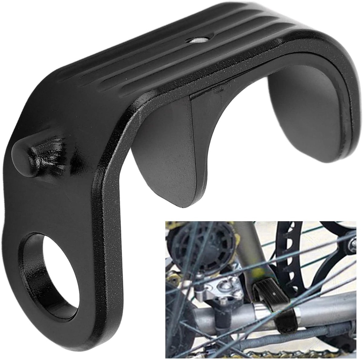 Fiets E-vormige Aluminium Gesp, Gemakkelijk Roterende Voorvorkhaak voor Brompton Vouwfiets