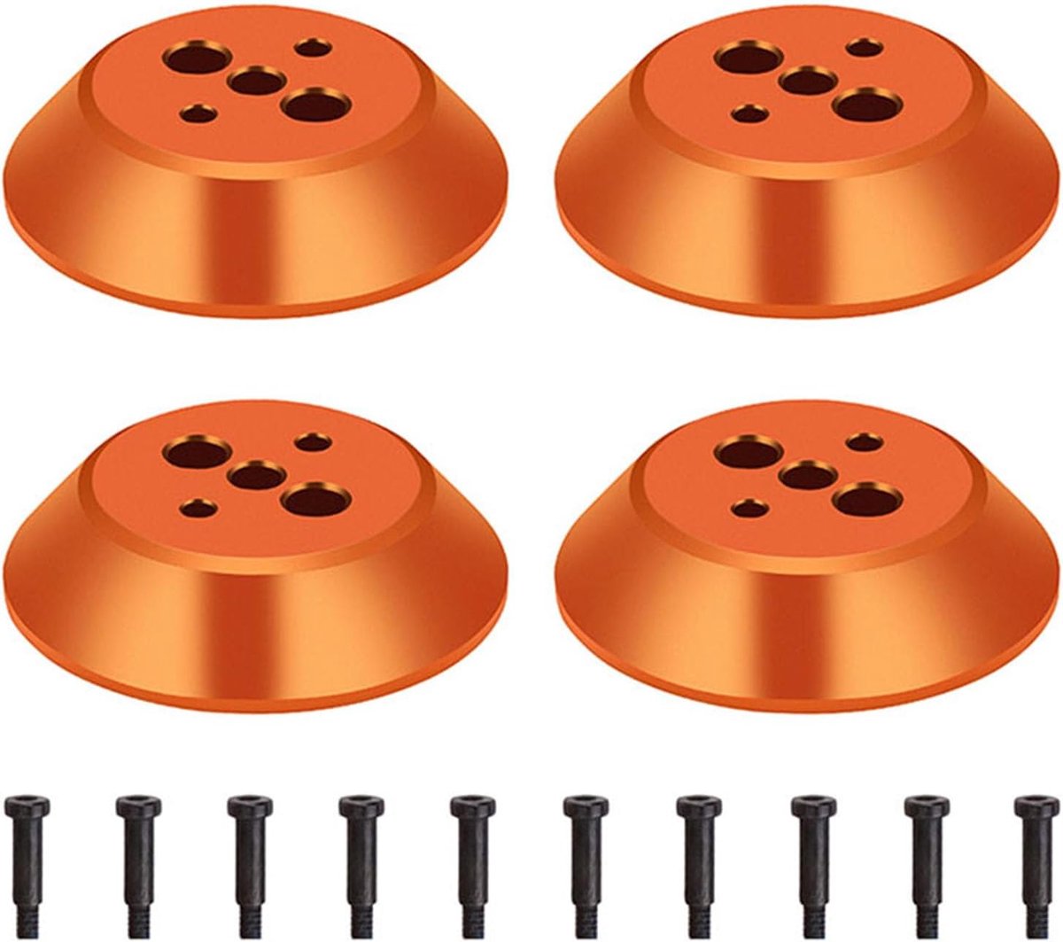 2 motorhoezen van aluminiumlegering, 4 stuks motorafdekkappen compatibel voor DJI Avata 2 drone-accessoires, waterdichte stofdichte motorhoesbeschermer (oranje)