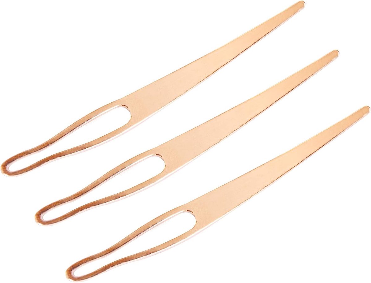 3 Stuks Sisterlock Tool for Locs Interlocking Needles for Sisterlocks Haak Vlechten Gereedschap Dreadlocks Naalden (Roségoud)