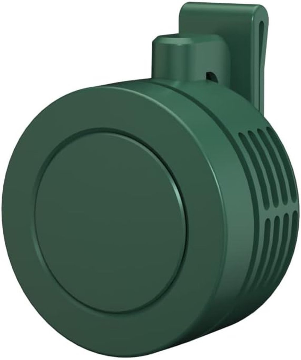 Clip Ventilator, Draagbare Stille Mini Bladloze Ventilator met Clip, Draagbare Clip Ventilator (Alles Groen)