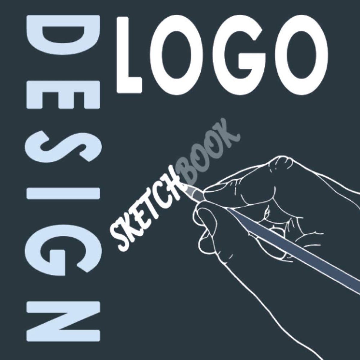 design sketchbook: Designer's sketchbook, square size 8.5" x 8.5", 120 pages, for logo creators