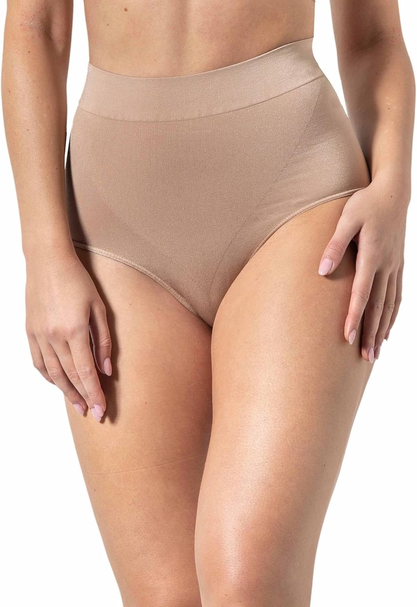 Corrigerende Slip Dames Platte Buik – Hoge Taille Naadloos Shapewear Ondergoed, Onzichtbaar Onder Kleding, Zonder Naden of Labels – Made in Italy