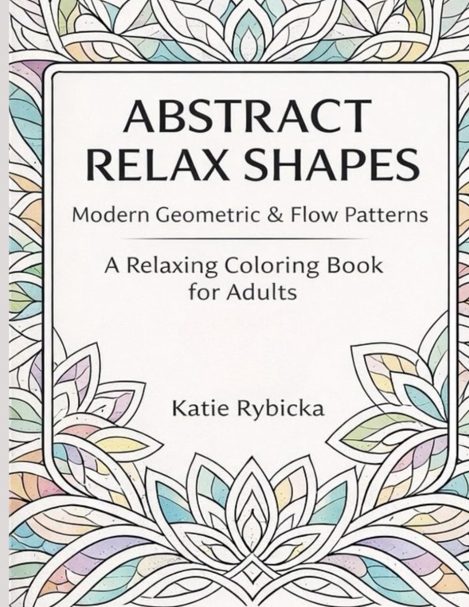 Relax Shapes: Modern Geometric & Flow Patterns