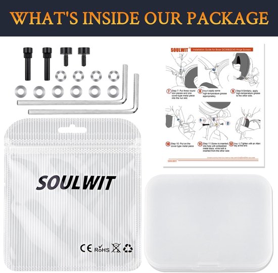 Metalen Draai Pinnen Vervanging Kit voor Bose QuietComfort 35/QC35/QC35 II/QC45/QuietComfort SE (QC SE)/Nieuwe Quiet Comfort Draadloze Hoofdtelefoons, Hengschroeven Accessoires en Pakking — afbeelding 4