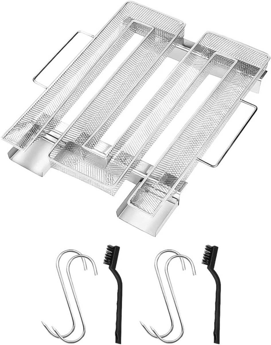 koude rookgenerator met handvat tot 12 uur, roestvrijstalen koude rookgenerator voor grills, barbecues, voedselrookoven