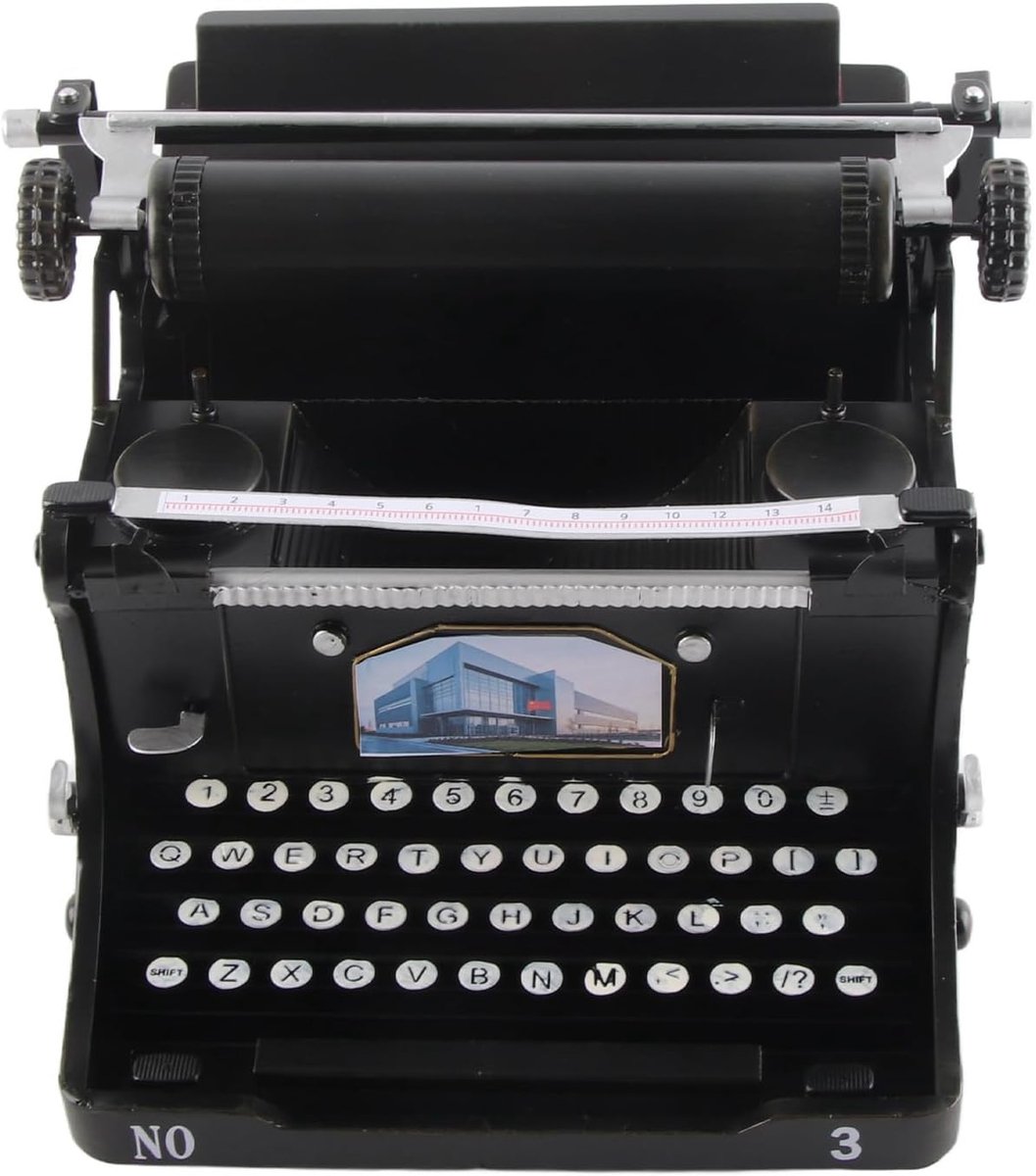 Draagbare Vintage Typemachine, Handgemaakt Antiek Model van Ijzer, Functionele Retro-decoratie voor Thuis en op Kantoor